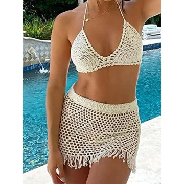 Chic Women's Summer 2 Piece Beach Cover Up Set