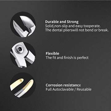 faruijie Dental Cutter Plier - Braces Orthodontic Ligature Plier Professional Stainless Steel Dental...