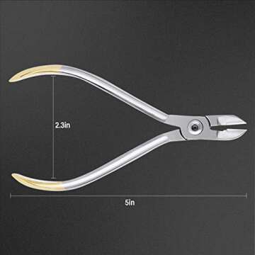 faruijie Dental Cutter Plier - Braces Orthodontic Ligature Plier Professional Stainless Steel Dental Plier Pin and Ligature Wire Cutter Orthodontic Light Wire Cutting Pliers