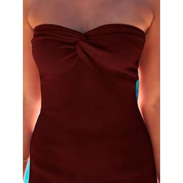 LILLUSORY Women's Corset Midi Dress for Special Occasions