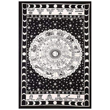 GDONLINE Indian Mandala Cotton Tapestry Hippie Wall Hanging Decorative Ethnic Design 100% Cotton