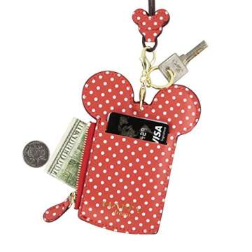 QiMing Animal ID Holder with Lanyard Neck Wallet for Women