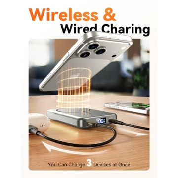 Magnetic Portable Charger 10000mAh Fast Charging Power Bank