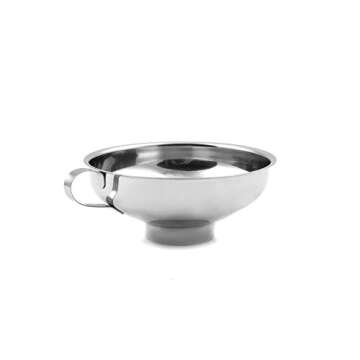 Farm to Table Wide Mouth Canning Funnel, Stainless Steel, 5.75-Inch Metallic