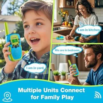 BATURU Walkie Talkies for Kids, Kids Walkie Talkies 2 Pack, Walkie Talkies Christmas Toys Gifts for 4 5 6 7 8 9 10 Year Old, Stocking Stuffers for Kids Boys Girls Toddlers (2 Pack-Blue)