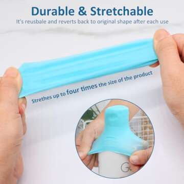 FOROUME Travel Essentials Silicone Bottle Covers for Toiletries