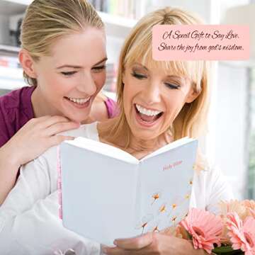 Bible Tabs for Bible Journaling Supplies, Pink Bible Tabs for Women and Girls, Laminated Rose Gold Large Print Bible Index Tabs Old and New Testament for Bible Study.