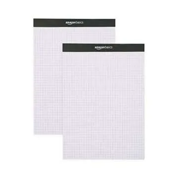 Amazon Basics Quad-Ruled Graph Paper Pad Pack of 2