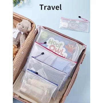 JARLINK 18 Pack Waterproof Mesh Zipper Bags for Organization