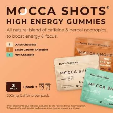 Caffeine Energy Chew 3-Pack: Vegan Energy Gummies