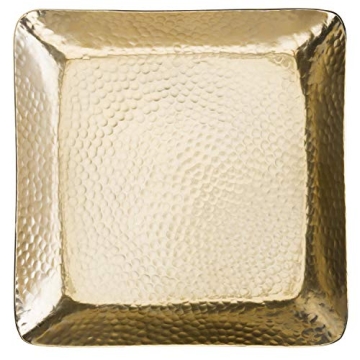 Antique Brass Hammered Decorative Tray for Home and Gifts
