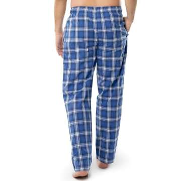 Fruit of the Loom Men's Woven Sleep Pajama Pant, Navy Plaid, Medium