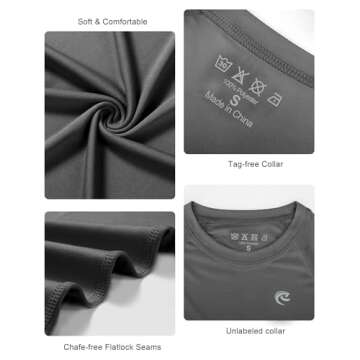 Boys UPF 50+ Long Sleeve Swim Shirt for Kids