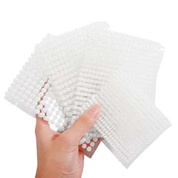 White Pearl Rhinestone Stickers Eye Gems Face Jewels Body Crystal Makeup Diamonds Temporary Tattoo Dots for Women Girls 3D Self Adhesive Flatback Pearls Nail Art Decorations 4 Sheets 2800 PCS (White)