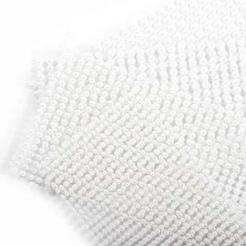 White Pearl Rhinestone Stickers Eye Gems Face Jewels Body Crystal Makeup Diamonds Temporary Tattoo Dots for Women Girls 3D Self Adhesive Flatback Pearls Nail Art Decorations 4 Sheets 2800 PCS (White)