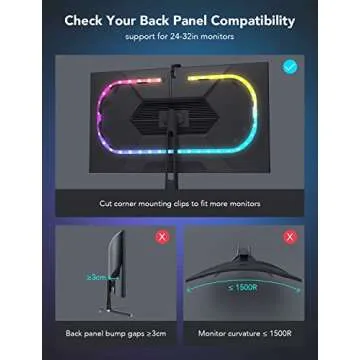 Govee LED Strip Lights(55'') & Gaming Light Bars(17'') with Camera, Smart DreamView G1 Pro Gaming Lights for 24"-32" PC with Color-Match Video, Music Sync & 42 Scene Modes Specially Built for Gamers