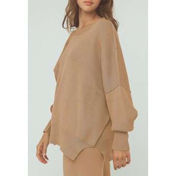 Chic Oversized Knit Pant Sets for Women - Stylish Comfort