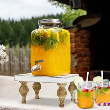 Decorative Wooden Tray Riser Centerpiece for Home Decor