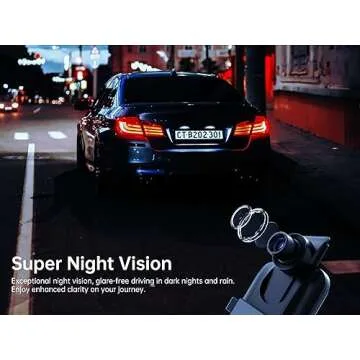 pelsee P10 2.5K Rear View Mirror Camera, 10'' Mirror Dash Cam Smart Driving Assistant with ADAS & BSD, Front & Rear Camera for Cars Trucks, Night Vision, Voice Control, Parking Mode, 32GB Card & GPS