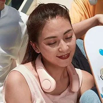 JISULIFE Neck Fan Portable Wearable Bladeless Cooling