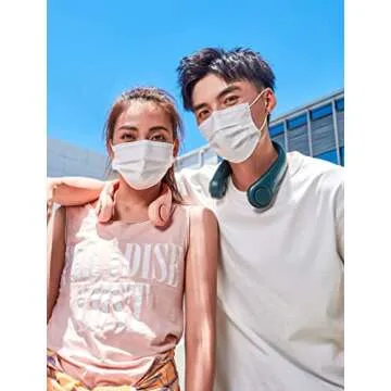 JISULIFE Neck Fan Portable Wearable Bladeless Cooling