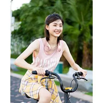 JISULIFE Neck Fan Portable Wearable Bladeless Cooling