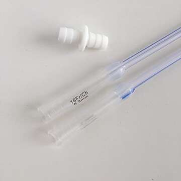 Purelife Enema Silicone Colon Tubes for Enemas - 2 Pack - Free Silicone Connector - 16" x 18FR - for Higher Insertion - Individually Sealed