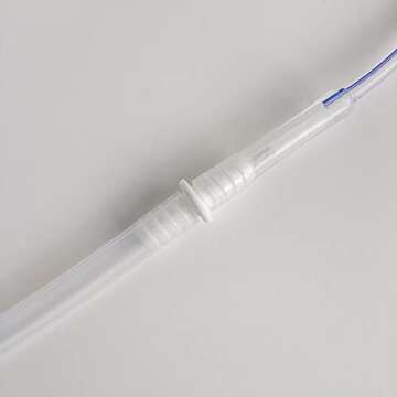 Purelife Enema Silicone Colon Tubes for Enemas - 2 Pack - Free Silicone Connector - 16" x 18FR - for Higher Insertion - Individually Sealed