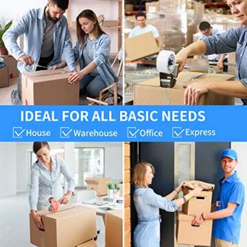 JARLINK Clear Packing Tape (36 Rolls), Heavy Duty Packaging Tape for Shipping Packaging Moving Sealing, 2.7mil Thick, 1.88 inches Wide, 60 Yards Per Roll, 2160 Total Yards