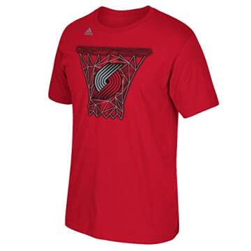 Portland Trail Blazers Adidas NBA"Net Web" Men's Short Sleeve T-Shirt
