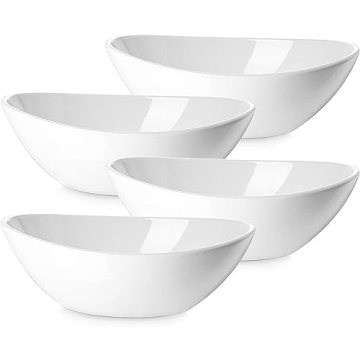 DOWAN 9" Serving Bowls, Large Serving Dishes for Wedding and Dinner Parties, 36 Oz for Salad, Side D...