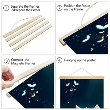 Radezon Magnetic Poster Hanger Frame - Elegant Art Display Solution