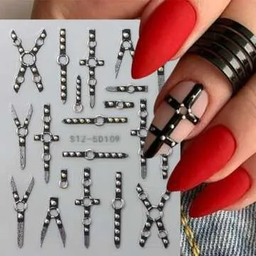 5D Belt Nail Decals - Trendy Punk Nail Art Stickers