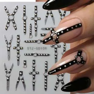 5D Belt Nail Decals - Trendy Punk Nail Art Stickers