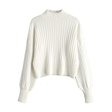 ZAFUL Women's Mock Neck Sweater - Cozy, Stylish & Versatile Core Piece
