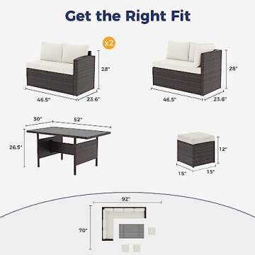 Wisteria Lane 7-Piece Outdoor Patio Furniture Set