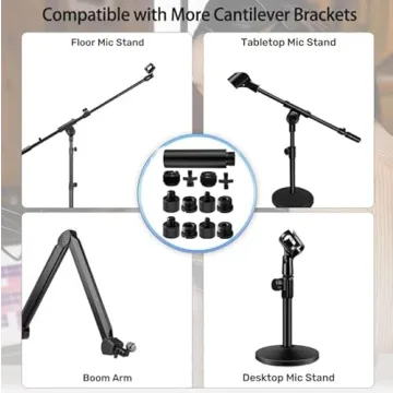 Versatile Microphone Stand Adapter Screws Set for Creators