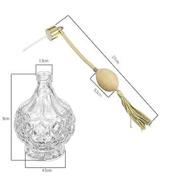 Elegant 80ml Vintage Crystal Perfume Bottle with Airbag