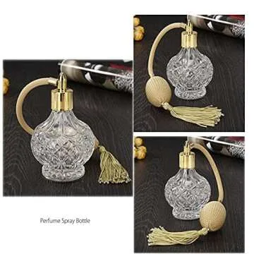 Elegant 80ml Vintage Crystal Perfume Bottle with Airbag