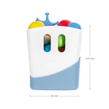 Ubbi Stand Up Bath Toy Storage Organizer, Bath Caddy with Removable Drying Rack Bin for Toddlers and...