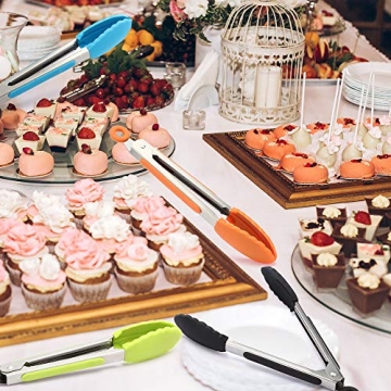 Mudder Mini Silicone Tongs – Small, Colorful Kitchen Tools