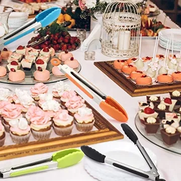 Mudder Mini Silicone Tongs – Small, Colorful Kitchen Tools