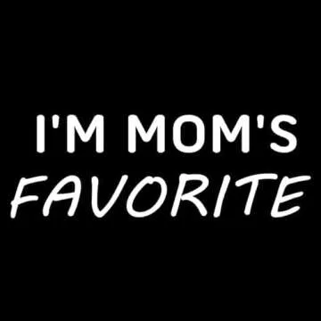 Decrum Men's Graphic T-Shirts - Funny Casual "Mom's Favorite" Tee - XL