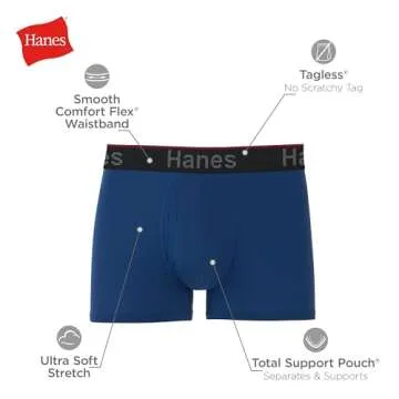 Hanes Total Support Pouch Men's Boxer Briefs 3-Pack