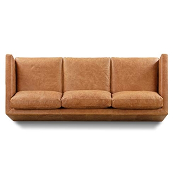 Elegant Chesterfield Sofa in Full-Grain Leather - Nolita 85"