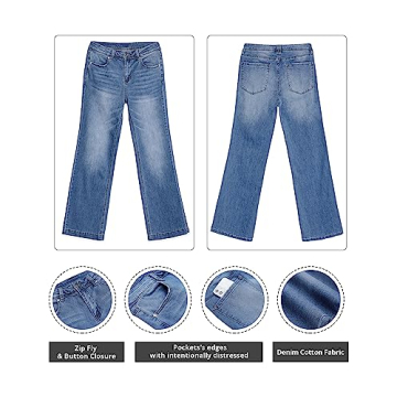 GRAPENT Women's Stretchy Bootcut Bell Bottom Jeans