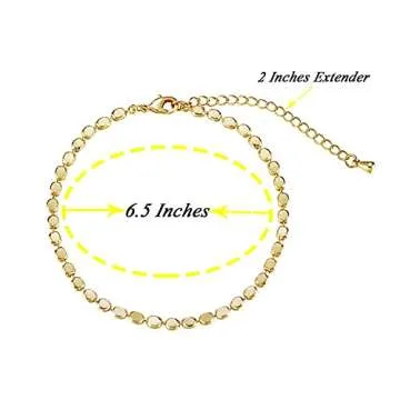 Kyerlyn Dainty Dot Bracelet - 14K Gold Plated Everyday Jewelry