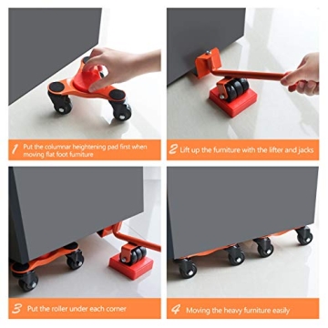 SPACEKEEPER Dollies for Easy Moving of Heavy Furniture