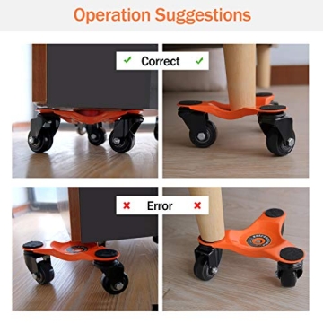 SPACEKEEPER Dollies for Easy Moving of Heavy Furniture