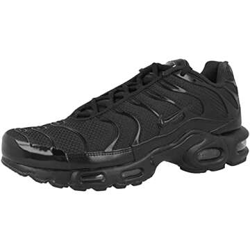 NIKE Men's Sneakers Fitness Shoes, Black Black 604133 050, 10 AU